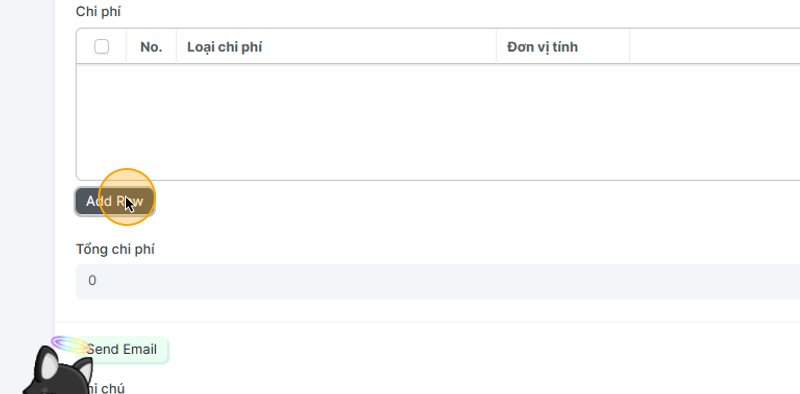 Step #7: Nhập chi tiết các chi phí của tờ khai