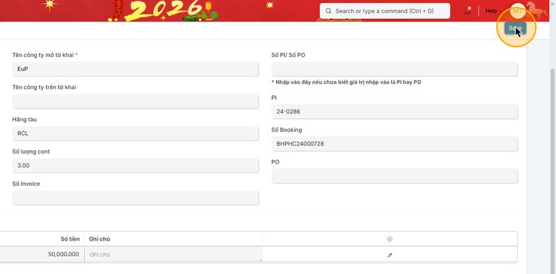 Step #8: Bấm "Save"
