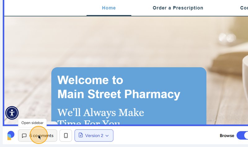 Step #15: Click the Comments icon in the left-hand sidebar to view a comprehensive list of all the feedback you have left.
